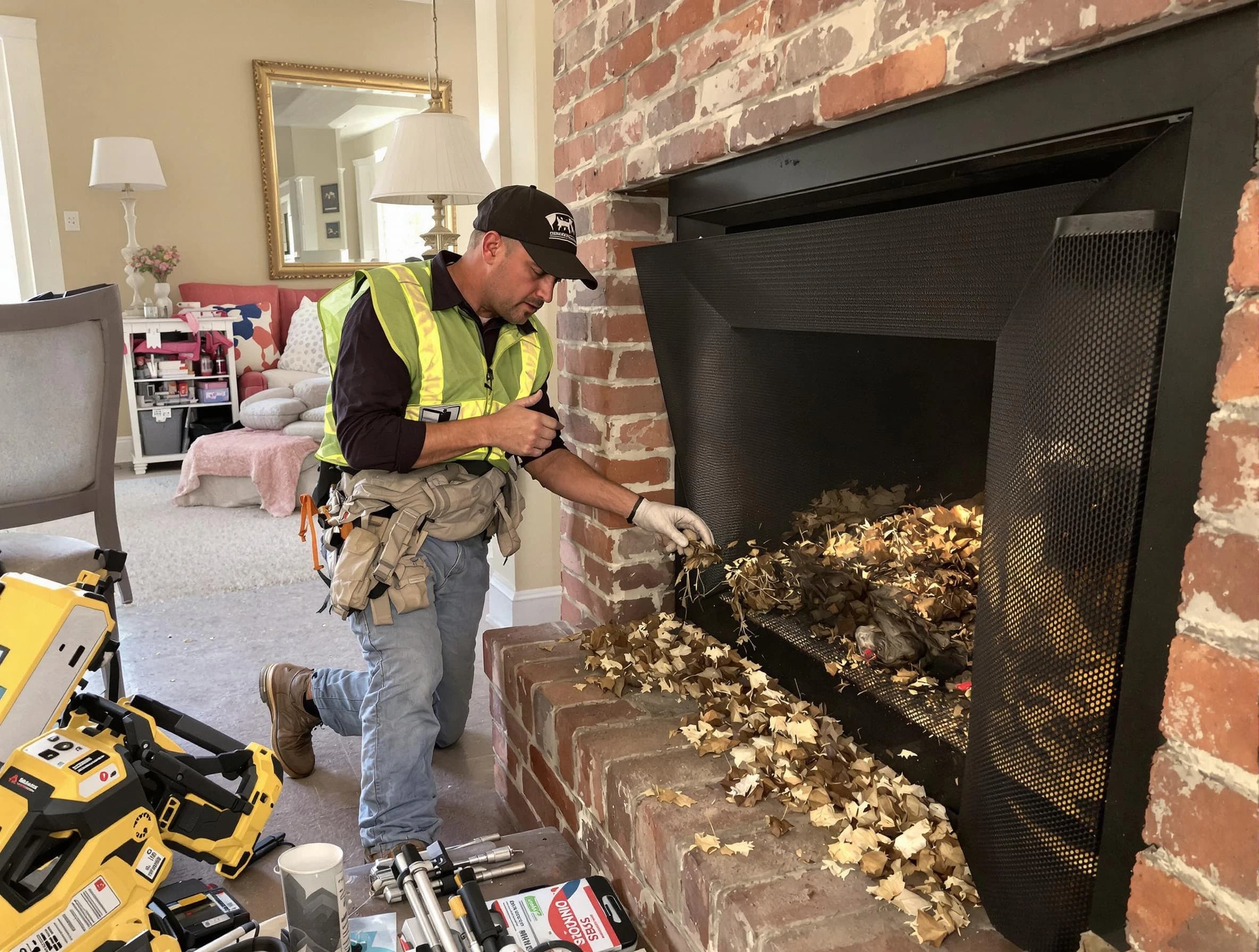 Safe screening installation by Mesa Chimney Sweep in Mesa, AZ