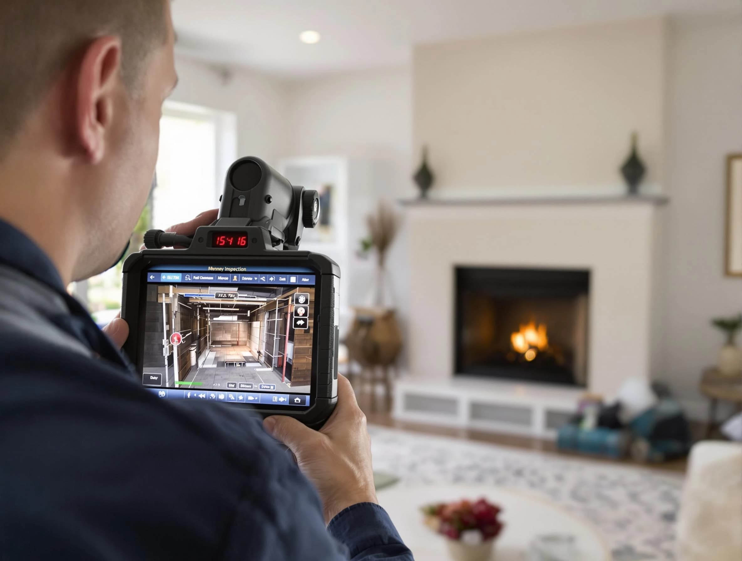 Mesa Chimney Sweep conducting a thorough chimney inspection in Mesa, AZ