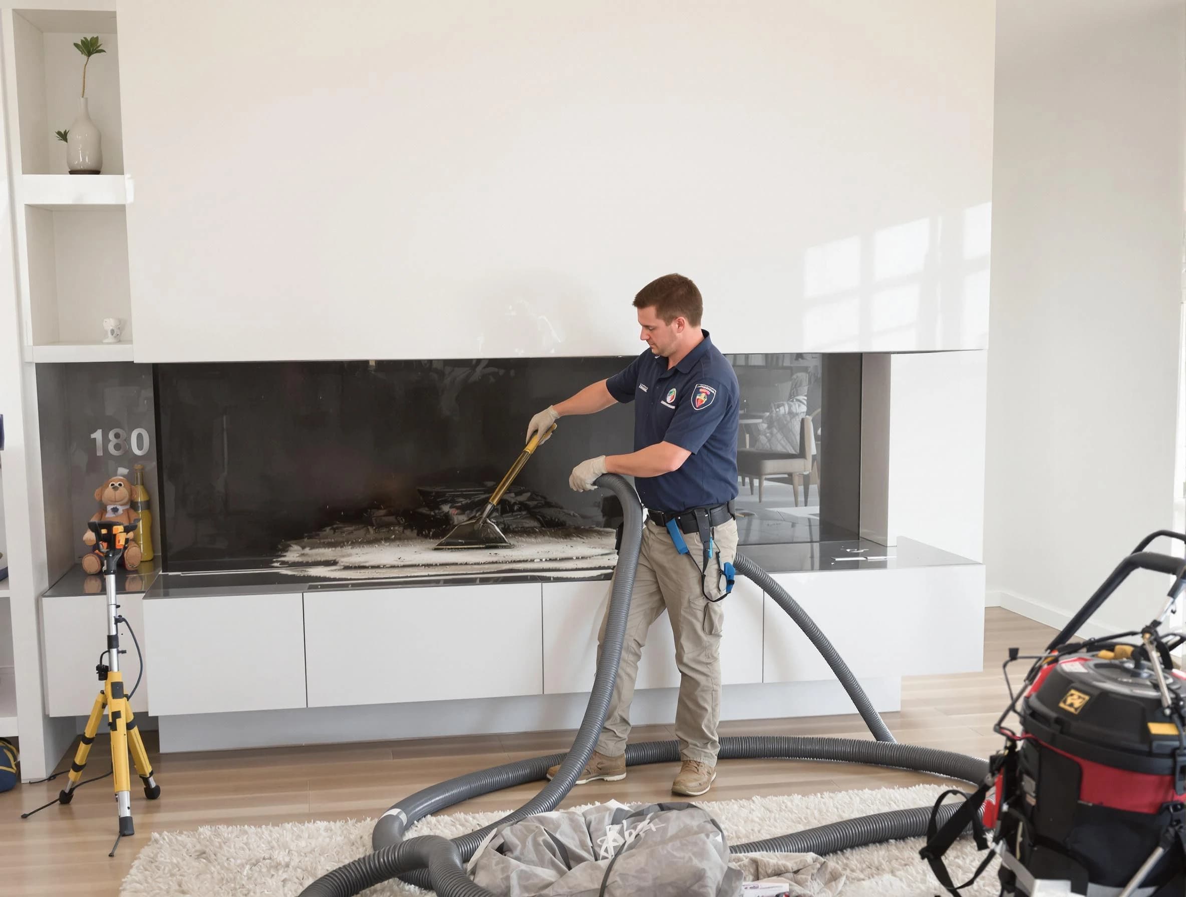 Mesa Chimney Sweep technician providing chimney sweeping services in Mesa, AZ