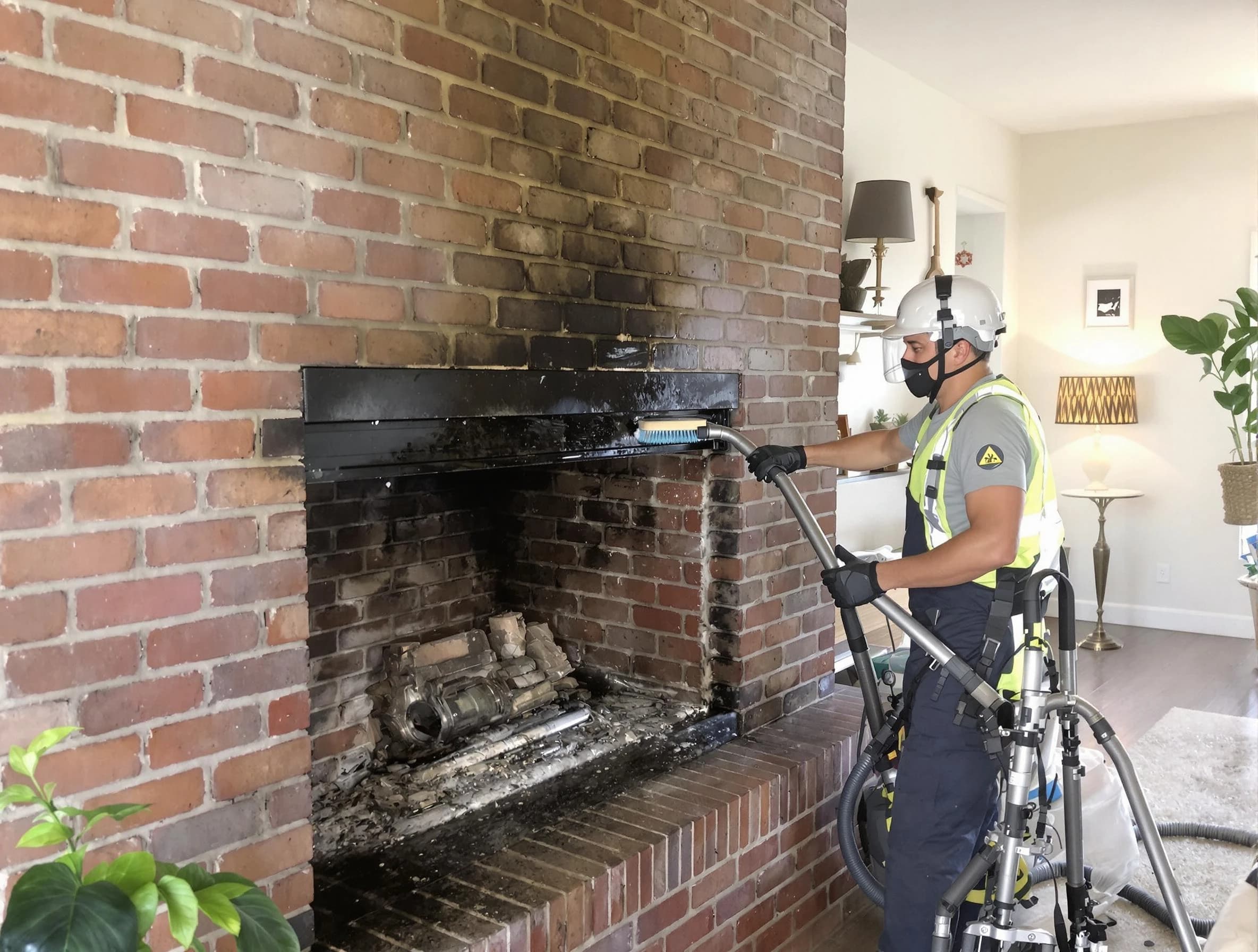 Mesa Chimney Sweep providing fireplace cleaning services in Mesa, AZ