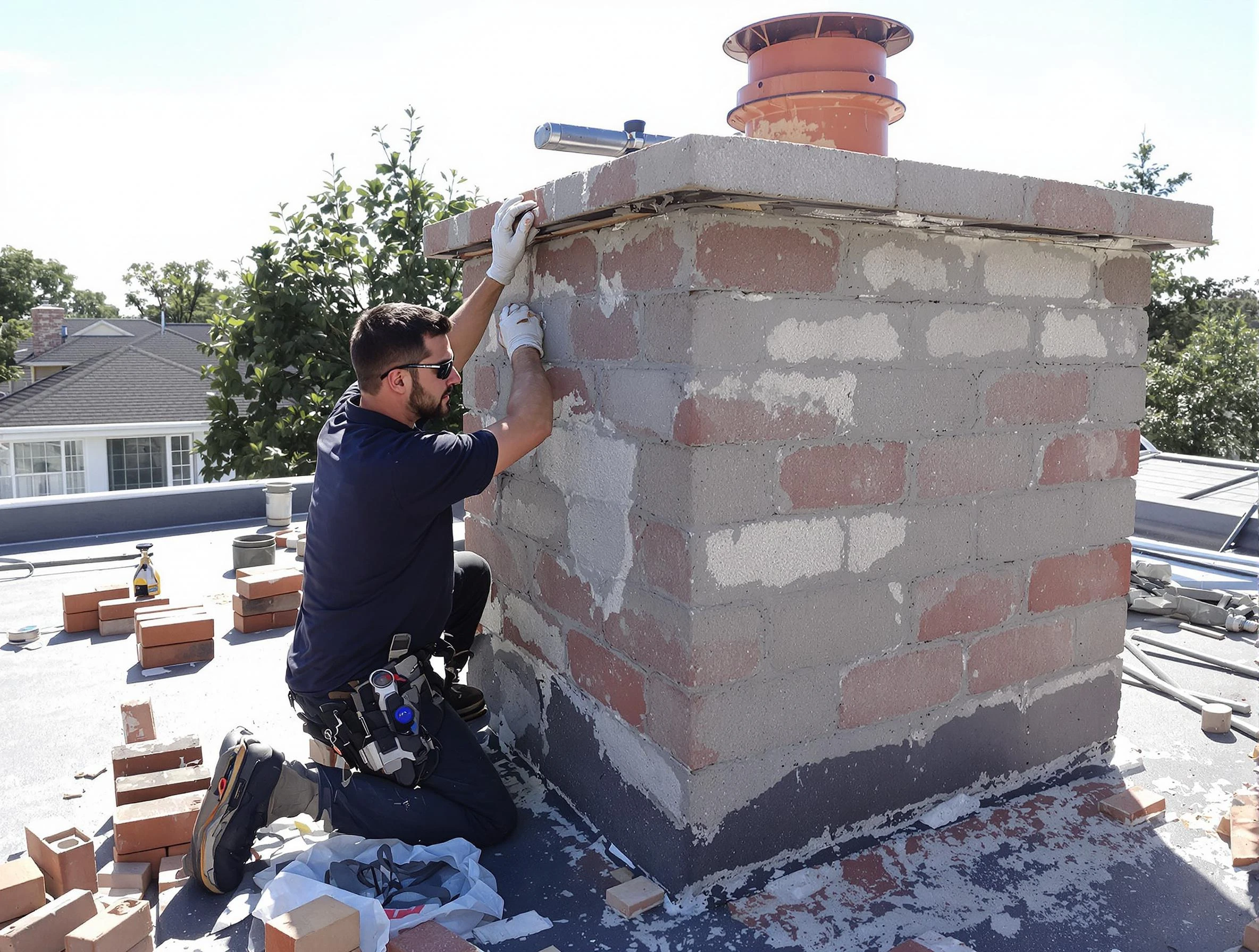 Advanced chimney repair process by Mesa Chimney Sweep in Mesa, AZ
